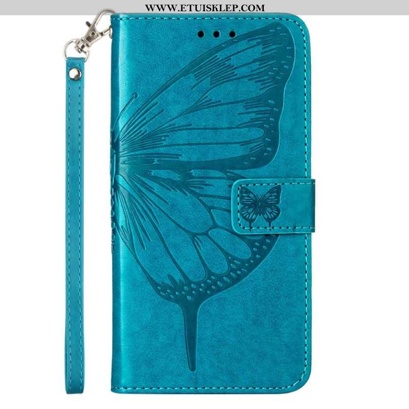 Etui Folio do Poco X5 5G Kwiatowy Motyl